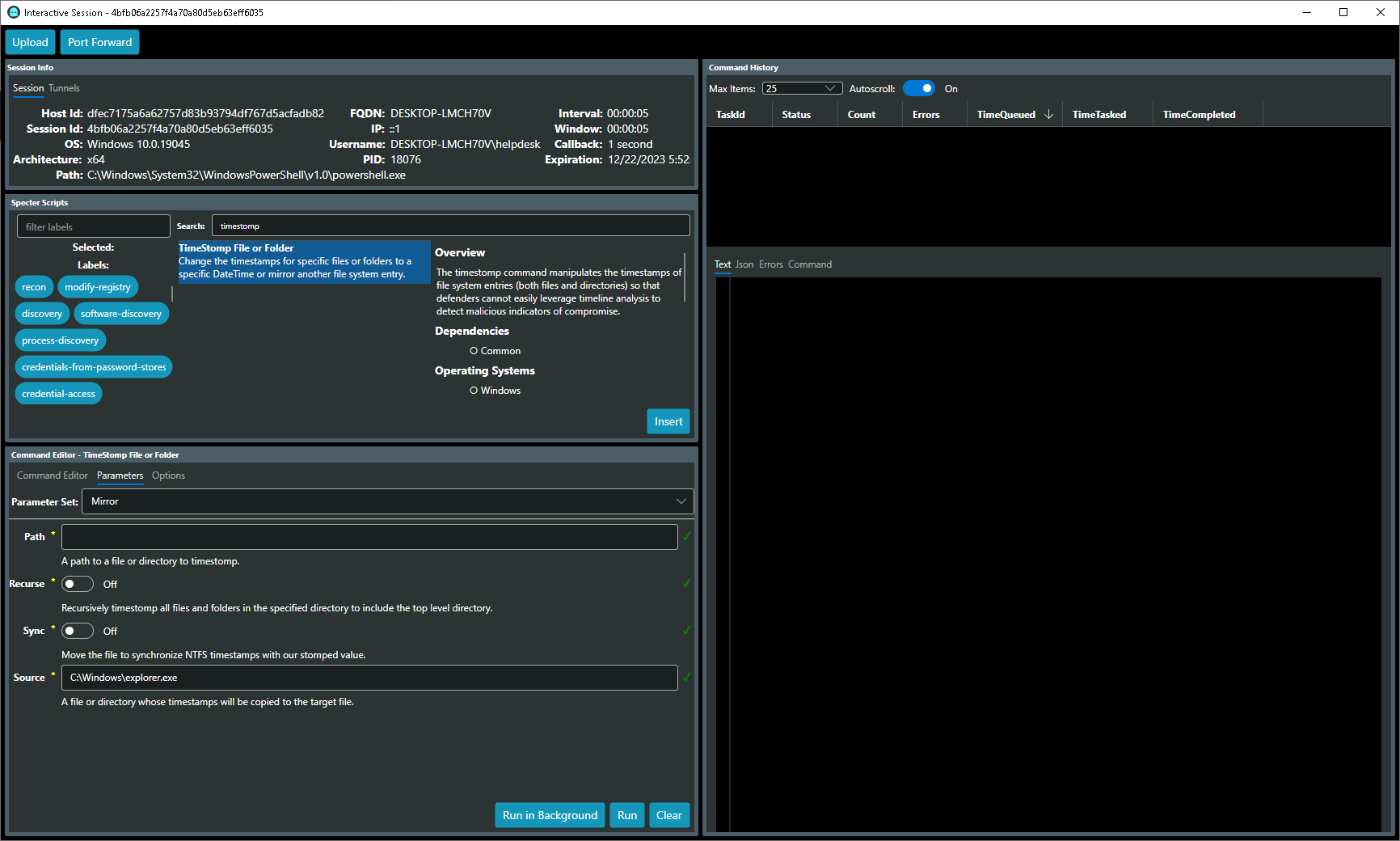 Version 1.1: Improved SpecterScript UI – Practical Security Analytics LLC